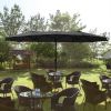 14' DOUBLE SIDED UMBRELLA/Black