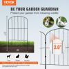 VEVOR Garden Fence, No Dig Fence 24in(H) x11ft(L) Animal Barrier Fence, Underground Decorative Garden Fencing with 2 Inch Spike Spacing