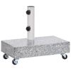 Umbrella Base Light Gray 17.7"x9.8"x3.3" Granite