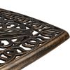 21.3inch Square Garden Cast Aluminum Table Bronze