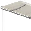 Automatic Retractable Awning 118.1"x98.4" Cream