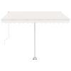 Freestanding Automatic Awning 118.1"x98.4" Cream