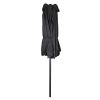 14' DOUBLE SIDED UMBRELLA/Black