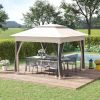 11' x 11' Pop Up Canopy, Outdoor Patio Gazebo Shelter with Removable Zipper Netting