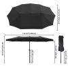 14' DOUBLE SIDED UMBRELLA/Black