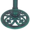 Outdoor Garden Green Pedestal Bird Bath Feeder