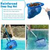 Pool Skimmer Net, Heavy-Duty Leaf Rake for Cleaning Swimming Pool and Pond