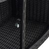 Hot Tub Surround Black Poly Rattan