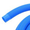 Pool Hose with Clamps Blue 1.5" 19.7'