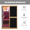 Double person V-shaped far infrared sauna room