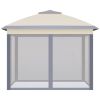 Outsunny 11' x 11' Pop Up Canopy Tent with Netting and Carry Bag, Instant Gazebo Sun Shelter, Tents for Parties with 121 Square Feet of Shade