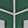 Party Tent with 4 Mesh Sidewalls Green 9.8'x9.8' HDPE