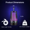 Rechargeable Mosquito Killer Lamp Bug Zapper with Night Light Strap Mosquito Catcher with Max 1615Square Feet Range UV Light for Indoor Outdoor