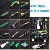 Garden Tool Set, 18 piece Garden Gardening Tool, Garden Digging Tool, Garden Hand Tool Set with Suitcase, Ergonomic, Perfect for Trimming, Digging